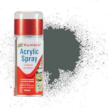 Humbrol Modellers Spray Paint - AD6001 No 1 Primer 150ml Paints for Plastic Kits, Fast-Drying Modelling Paint for Crafting Surfaces Including Plastic, Fabric, Glass, Wood & Metal, Packaging May Vary