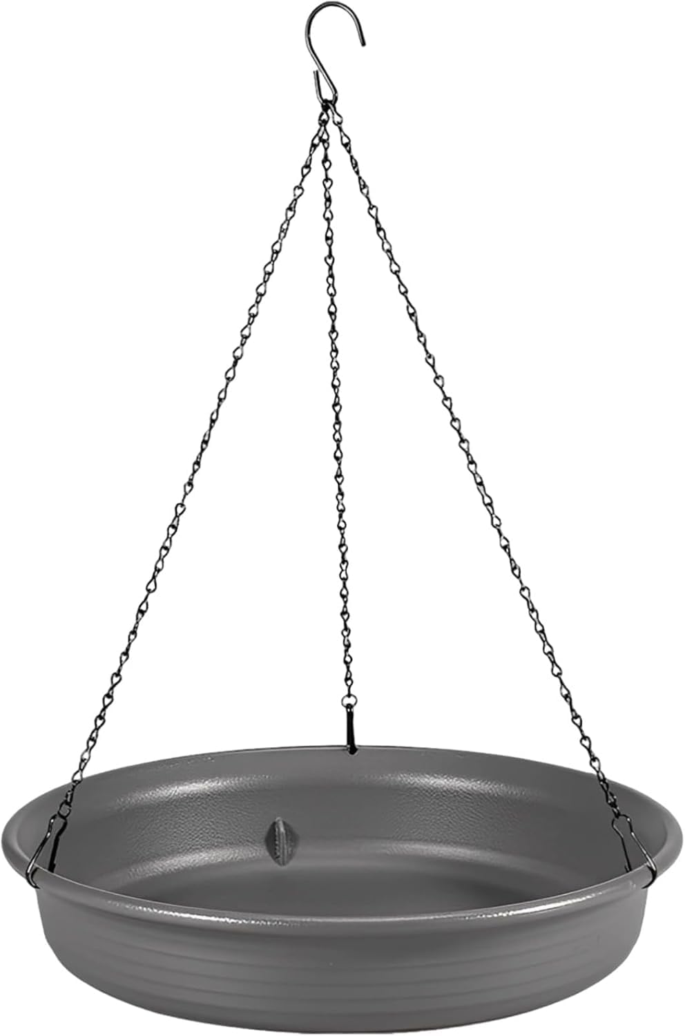 Bain d'oiseaux Suspendu, Bol en Verre, mangeoire à Oiseaux avec chaîne en métal, Plateau collecteur de graines d'oiseaux for Jardin, Patio, Balcon, décoration extérieure