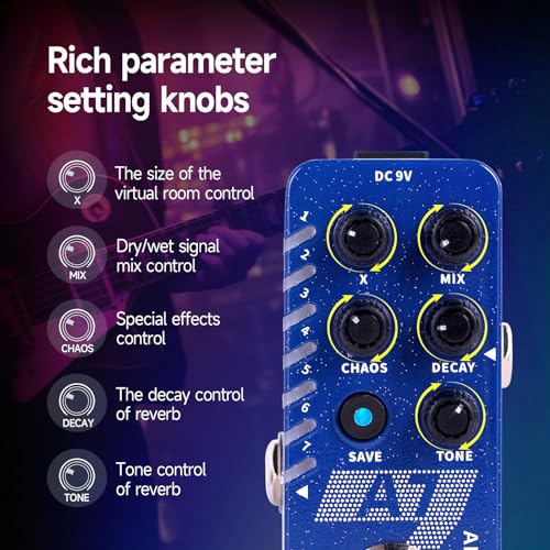 Image of MOOER A7 Reverb Guitar Pedal Ambiance Versatile