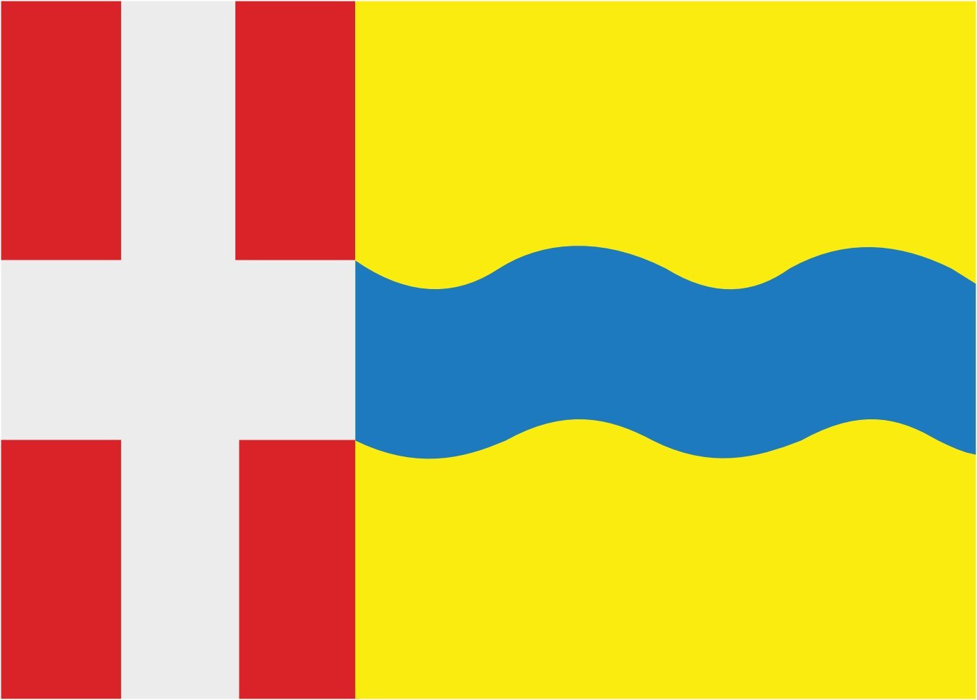 Drapeau Stichtse Vecht de qualité supérieure avec finitions double couture