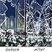 Queenbox 3M/10FT Clear Safety and Security Window Film Glass Protection Adhesive UV Prevention Window Film Easy Removal (20IN X10FT)