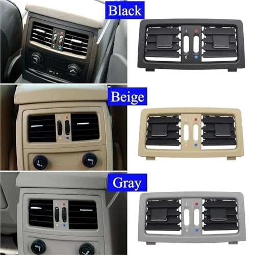 Rejilla de ventilación de aire acondicionado trasero para BMW Serie 5 E60 E61 2003-2009 6
