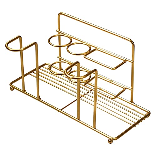 Buhdjfnke Soporte de Cepillo de Dientes Soporte de Pasta de Dientes de Metal Montado en la Pared Soporte de Cepillo de Dientes EléCtrico Cajita para BañO