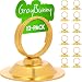Gray Bunny Place Card Holder, 12 Pack, Gold, Table Cardholder Tabletop Menu Holder Harp-Clip Number Holder Recipe Holder Reserved Card Holder, for Restaurants, Weddings, Banquets