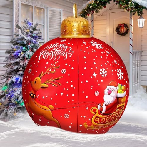 Décorations de Noël gonflables pour cour de 61 cm avec lumière LED intégrée