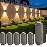 ELLASAY Aplique Solar Pared Exterior,Lámparas Solares Arriba y Abajo IP65...