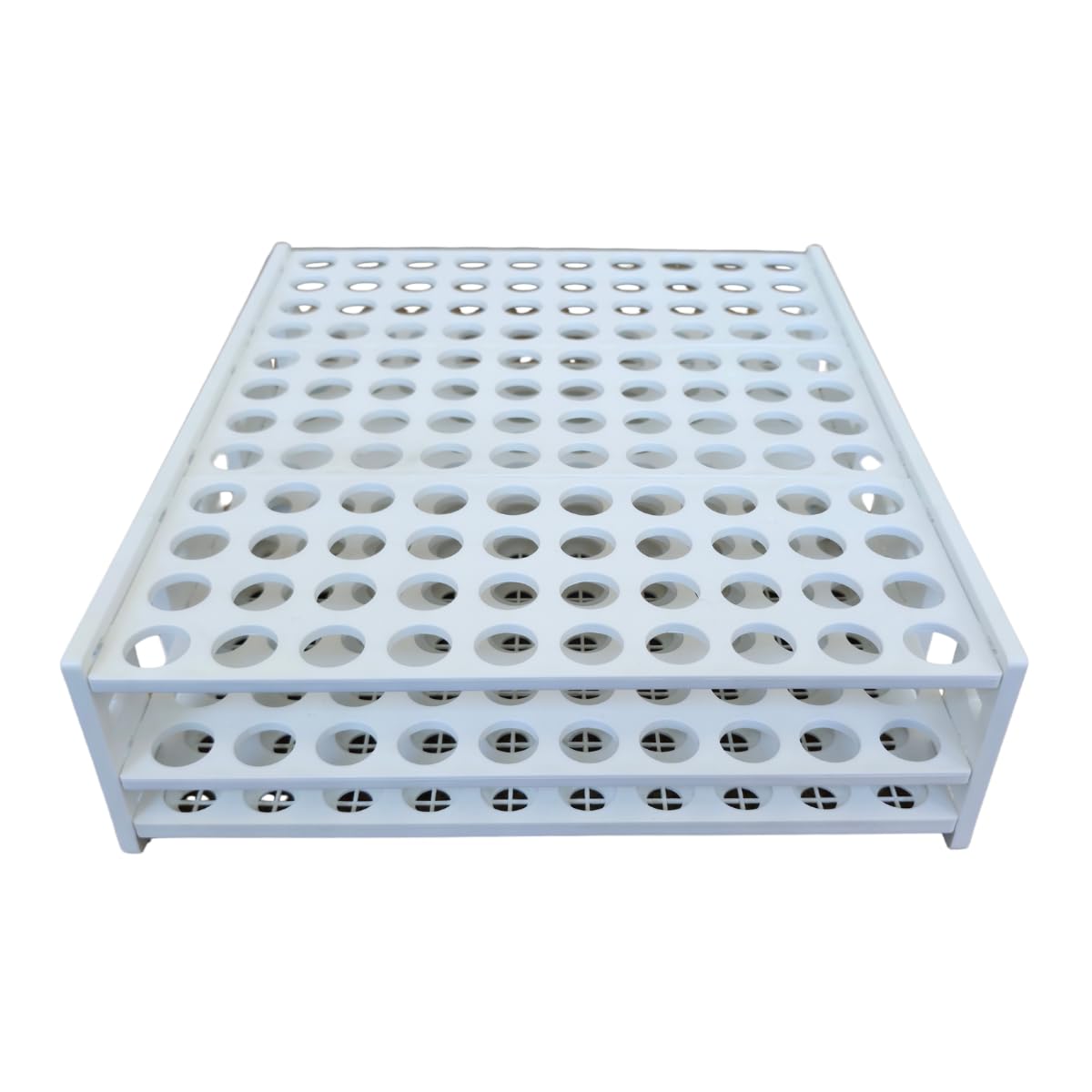 AANIJ® Test Tube Rack 20 mm × 120 Tubes Pack of 1 | Polypropylene (PP) Lab Test Tube Stand | High Capacity Chemical Resistant & Autoclavable Plastic Tube Holder for Biology, Lab & Industrial Use-image-19