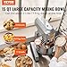 VEVOR Commercial Food Mixer 15Qt, Commercial Mixer with 3 Adjustable Speeds, 550W Dough Mixer,Commercial Stand Mixer with Stainless Steel Bowl