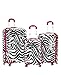 Rockland Luggage 3 Piece Upright Set, Pink Zebra, Medium