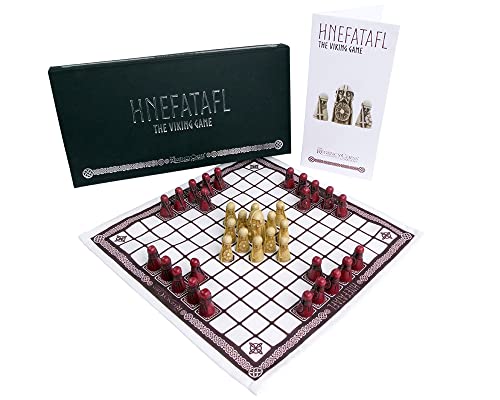 Image of Regency Chess Hnefatafl - Cardinal Edition (Red Pieces) - 2 Player Viking Strategy Game - Ages 16+