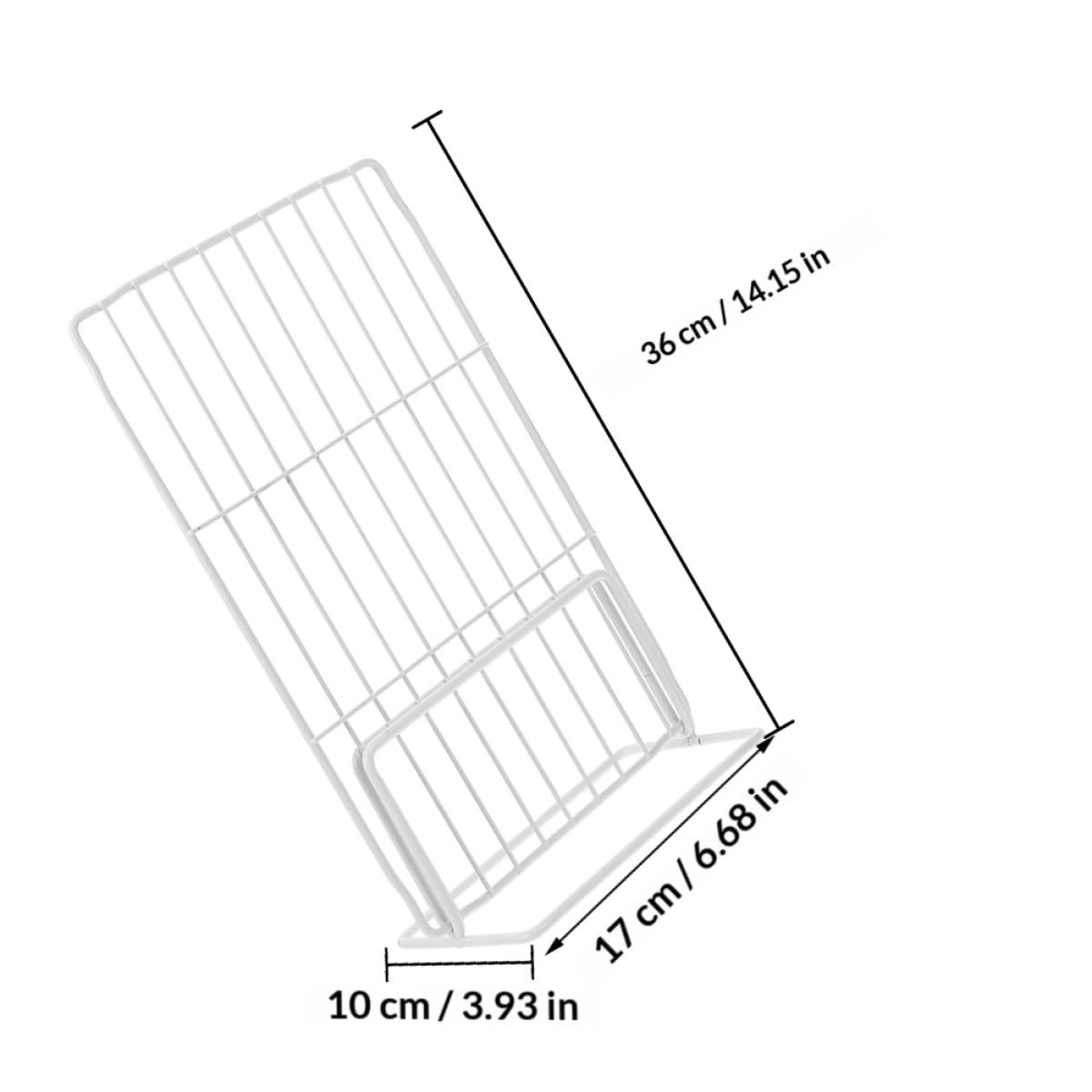 CRAFTHROU Divisor de Estantes Metálico Ajustable para Congelador, 32-34 CM de Ancho X 36 CM de Alto, Separador Desmontable para Uso en Neveras y Refrigeradores Domésticos