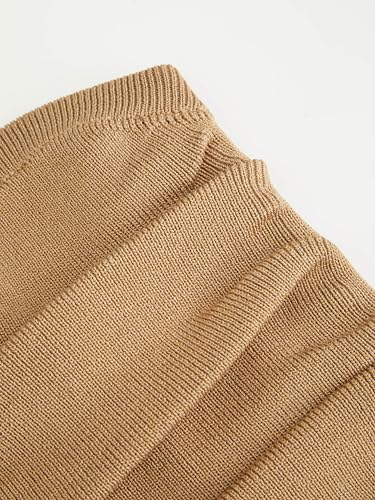 Image of CIDER Faux Pearl Tube Tops for Women Split Hem Knit Crop Y2K Going Out Tops | Cute Ruched Tops, Spring Summer Outfits, Vacation, Concert