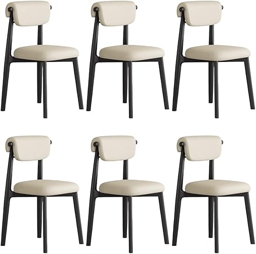 Miniatura 17 de YVYKFZD Juego de sillas de comedor, silla de comedor de madera maciza, sillas de cocina tapizadas, silla de sala de estar con respaldo curvo, para