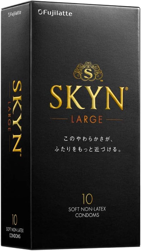 SKYN 不二ラテックス コンドーム ラージサイズ Lサイズ 10個入 スキン 柔らか素材 自然な使用感 まとめ買い (10箱セット) - 画像6