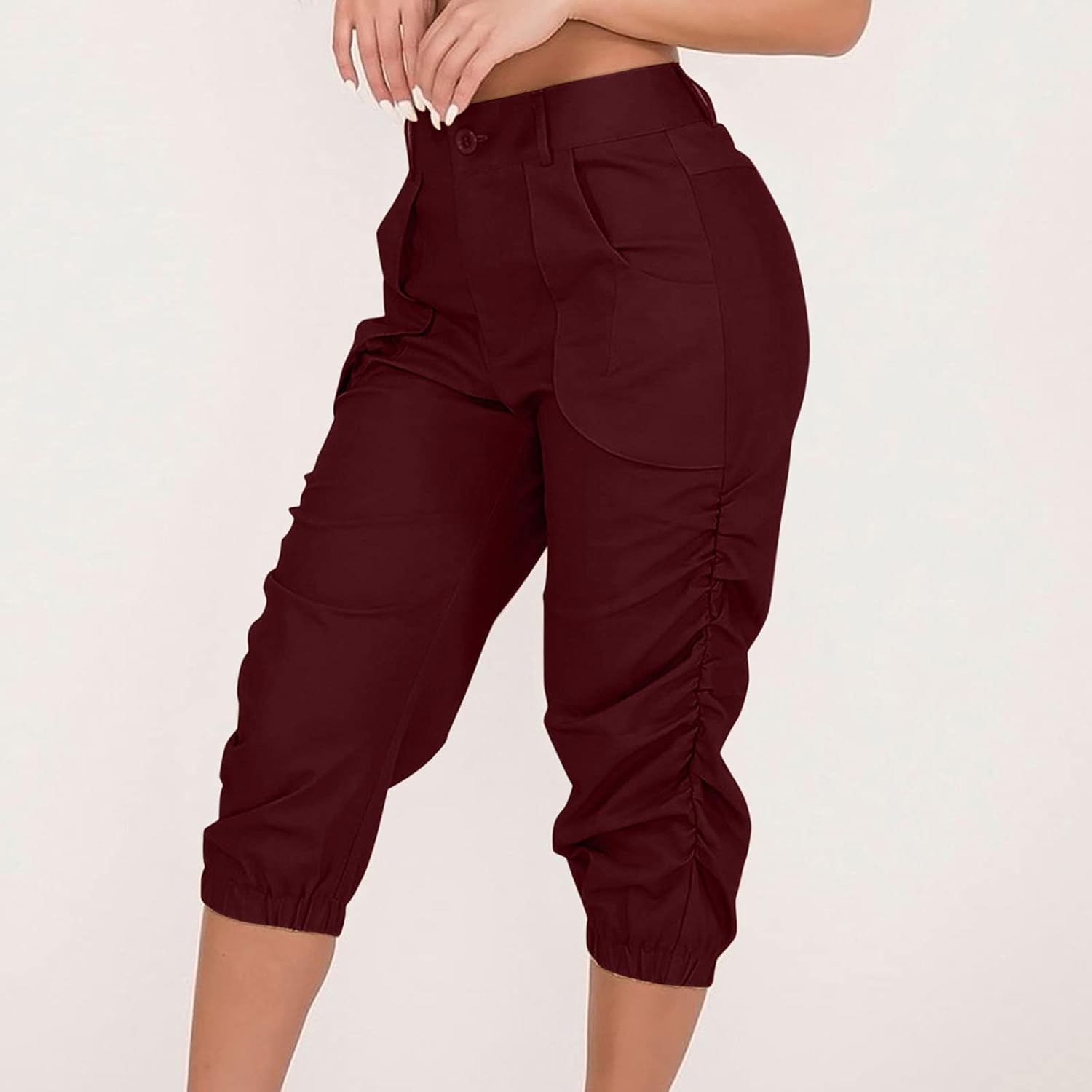 Miniatura 3 de Shorts Pant Casual Pocket Trousers Pants Foot Loose Cropped Pants Suit Bussiness Smarty Pants for Women Pants
