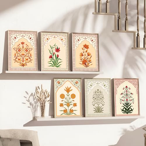 Image of ARTIFLY - Kalamkari Life tree framed wall Painting | for Living Room Bedroom Office Room Decor - Premium Digital Paintings with Frame for Wall Decor (Design 3, 13x17 inch, Standard Packaging)