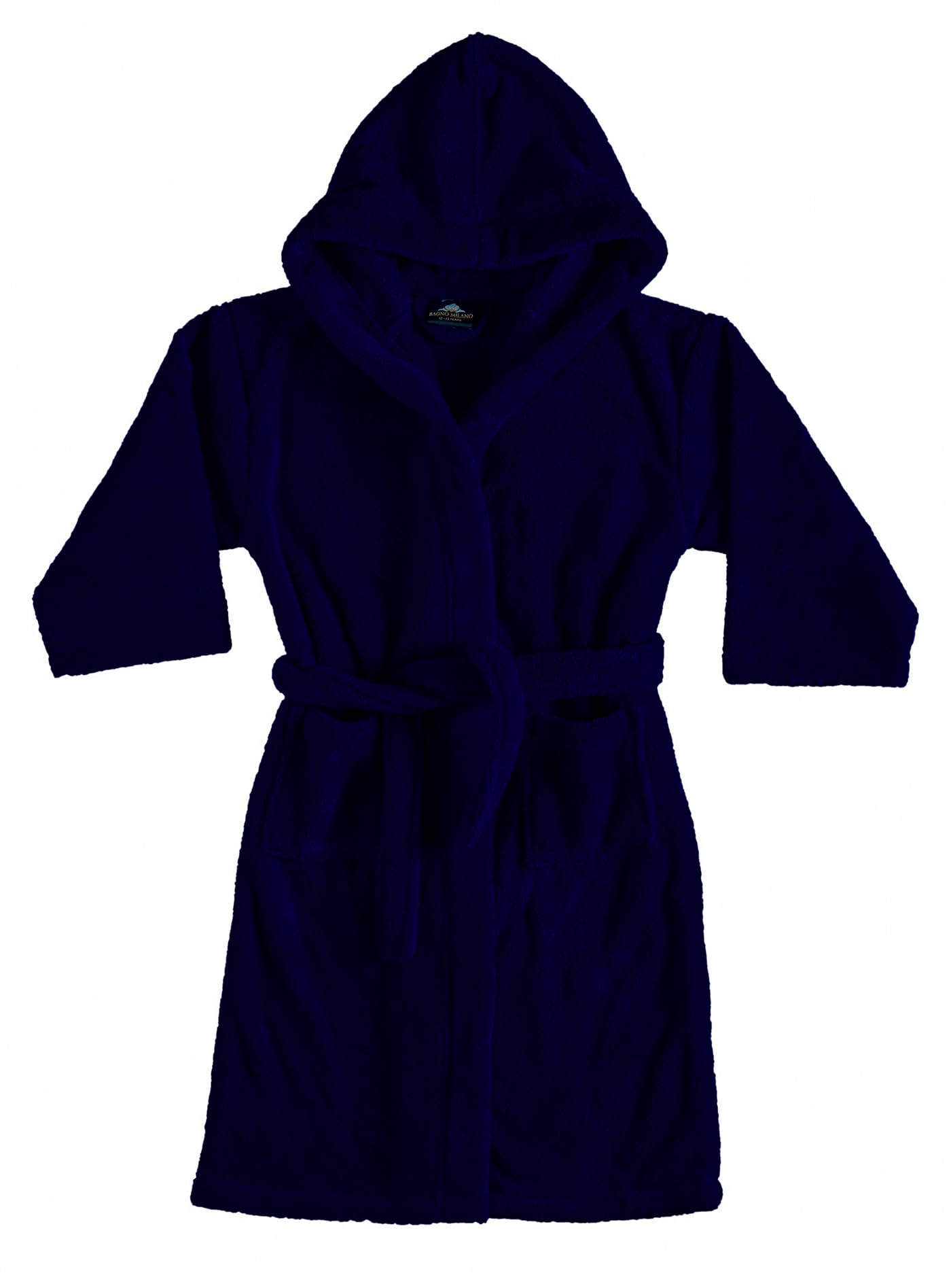 BAGNO MILANO Kids Hooded Plush Fleece Robe, Ultra Soft Cozy Bathrobe for Boys, Girls