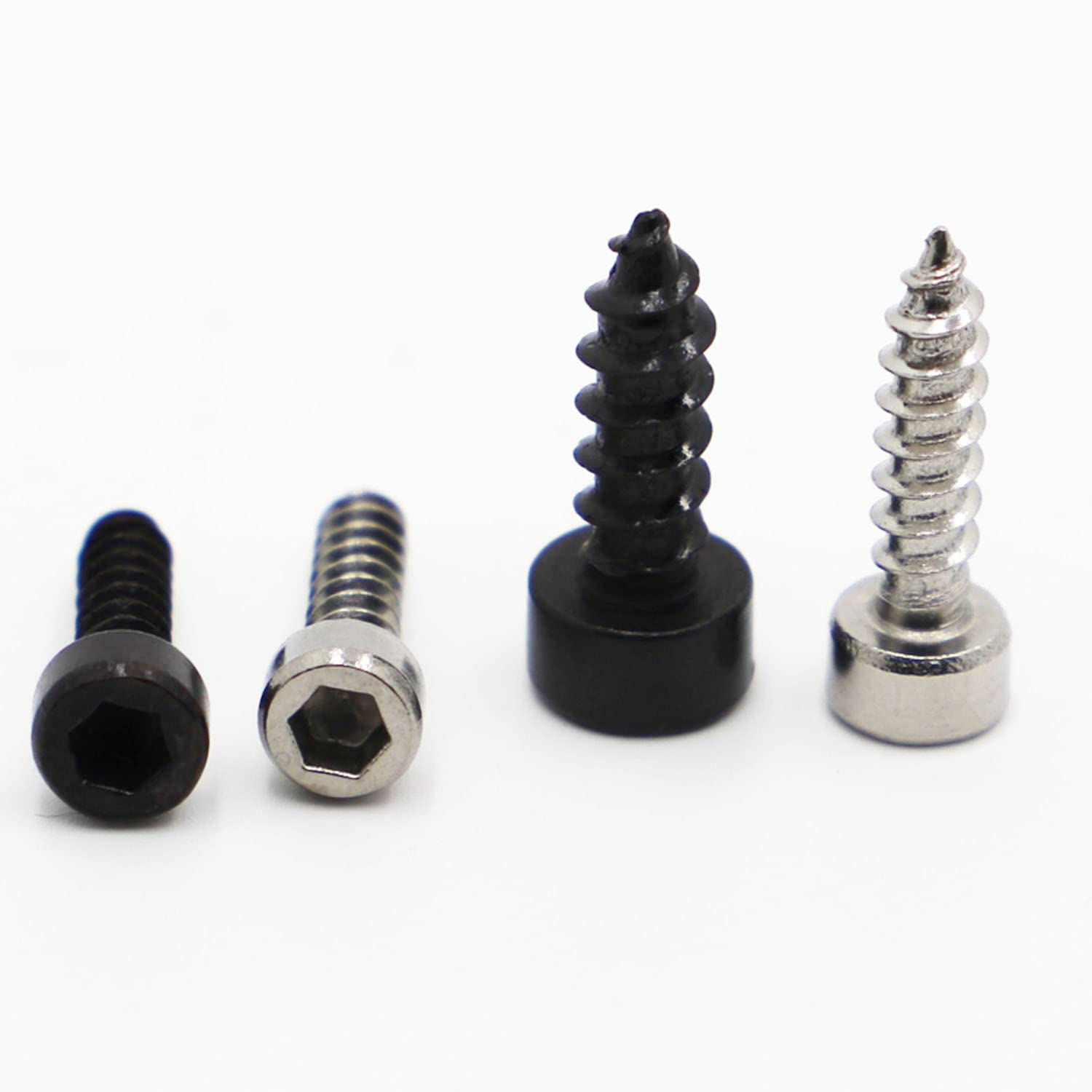 Ensemble d'écrous et boulons M2 M2.6 M3 M4 M5 M6 304 en acier inoxydable 304 Vis autotaraudeuses Vis Allen en acier inoxydable pour haut-parleur Couleur : M6 5 pièces, taille : 30 mm Couleur : M6 5