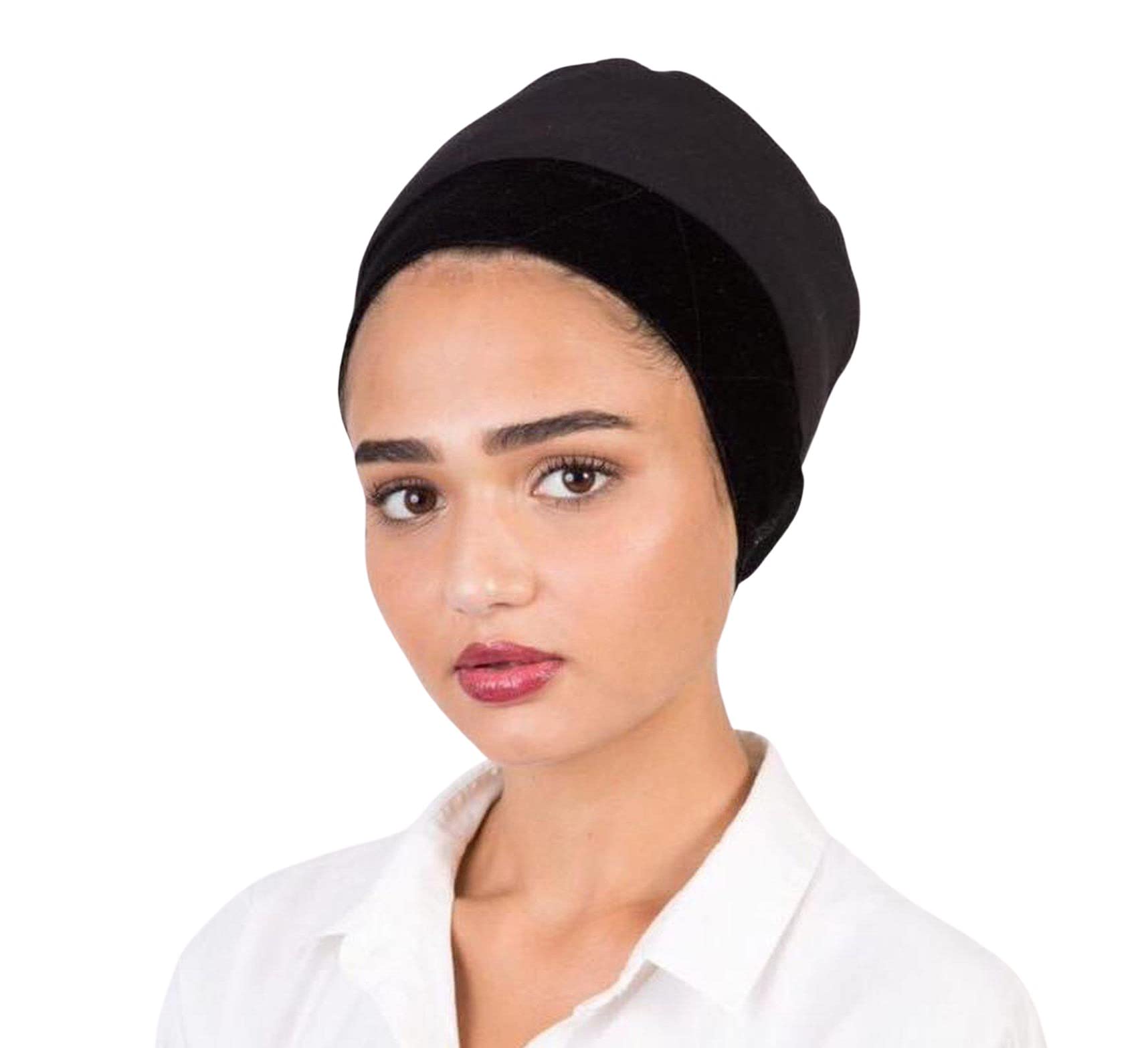 Tichel Volumizer Boubou Mouss Shaper, Mid-Height Non Slip, Adjustable, for Under Headscarf Headwrap Hijab - by Rinati Lakel
