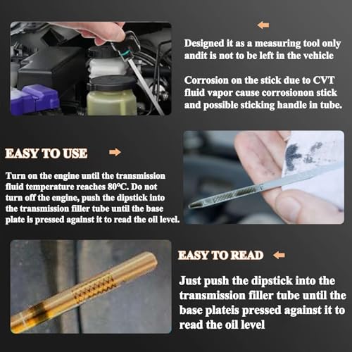 Image of CVT Transmission Oil Level Dipstick Indicator Gauge Compatible for Nissan Altima 2007-2023 | Rogue 2013-2023 | Maxima Murano 2006-2023 2.5L Replacement Gauge Assy Oil Dipstick 31086-JA00A