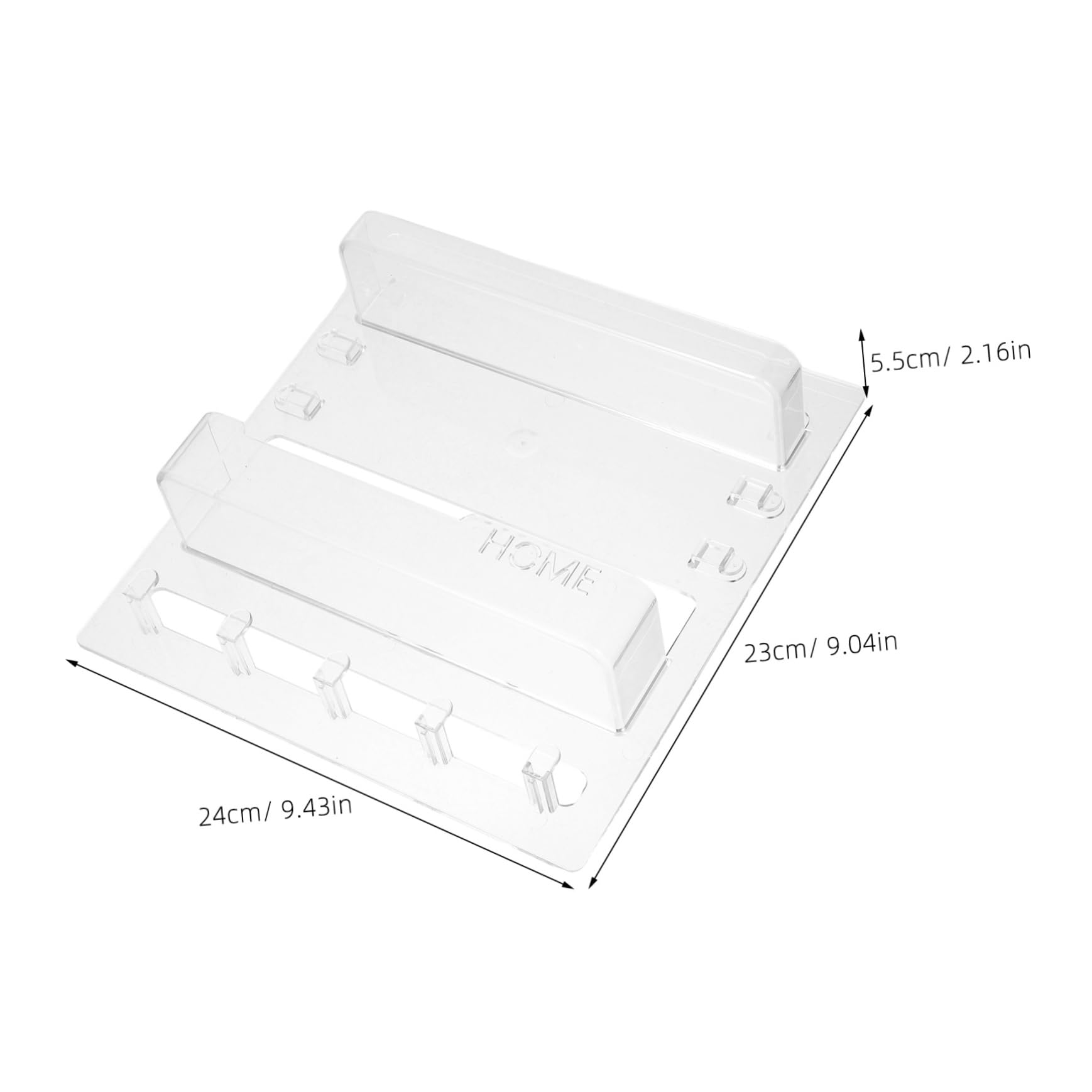 STOBAZA Wall Mounted Storage Organizer Versatile Display Shelf for Remotes Keys and Collectibles Space Saving Rack for Living Room Bedroom and Bathroom Sleek Design with Dedicated Slots