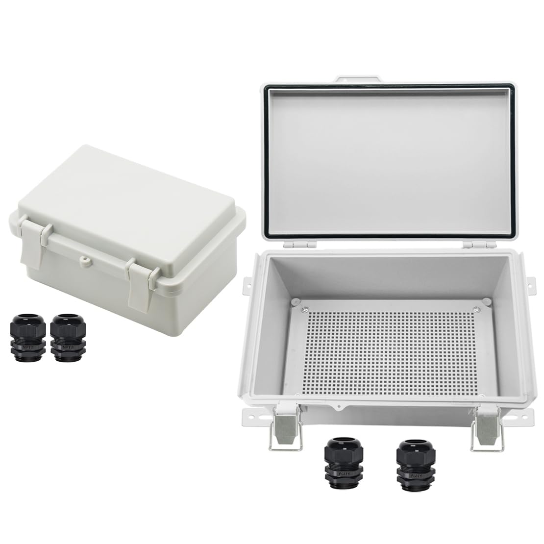  Zulkit Junction Box Hinged Cover Waterproof for Outdoor Projects
| Zulkit Waterproof ABS Plastic Project Box Ideal for 