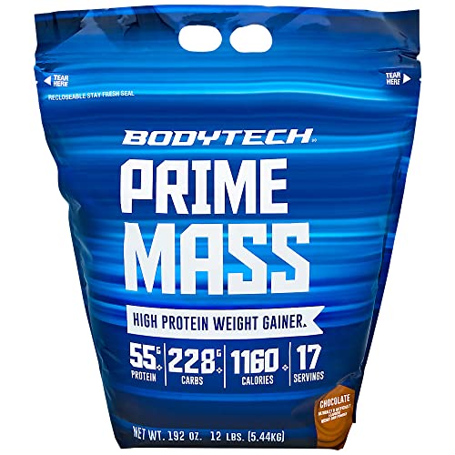 BodyTech Prime Mass- Chocolate (12 lbs./17 Servings)