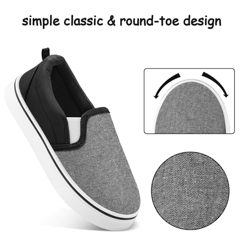 Image of K KomForme Toddler Sneakers for Girls Boys Slip On Canvas Walking Shoes | Lightweight, Comfortable