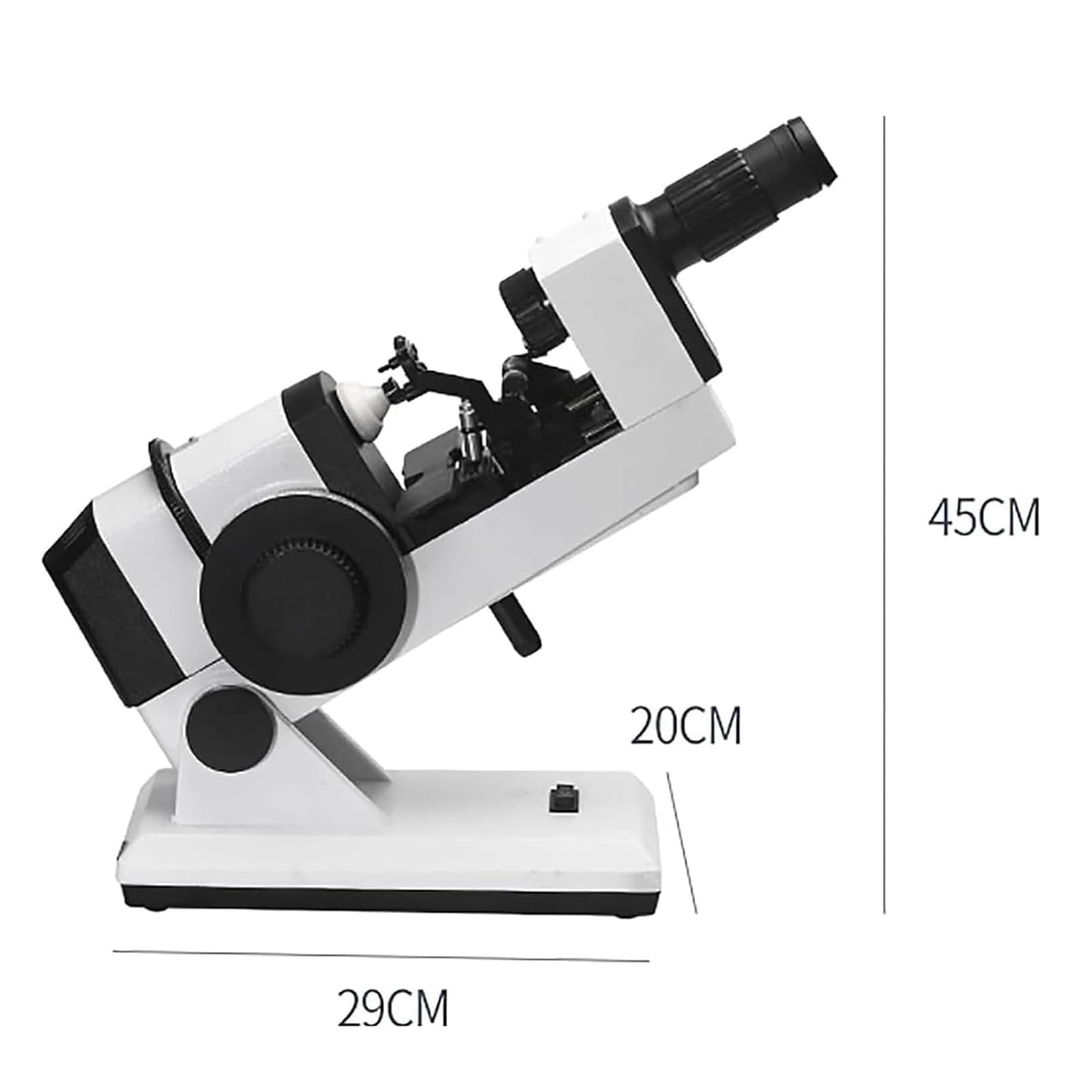 Przenośny obiektyw optyczny, ręczny focimetr do dokładnych pomiarów w optometrii, zakres pomiarowy ± 25D