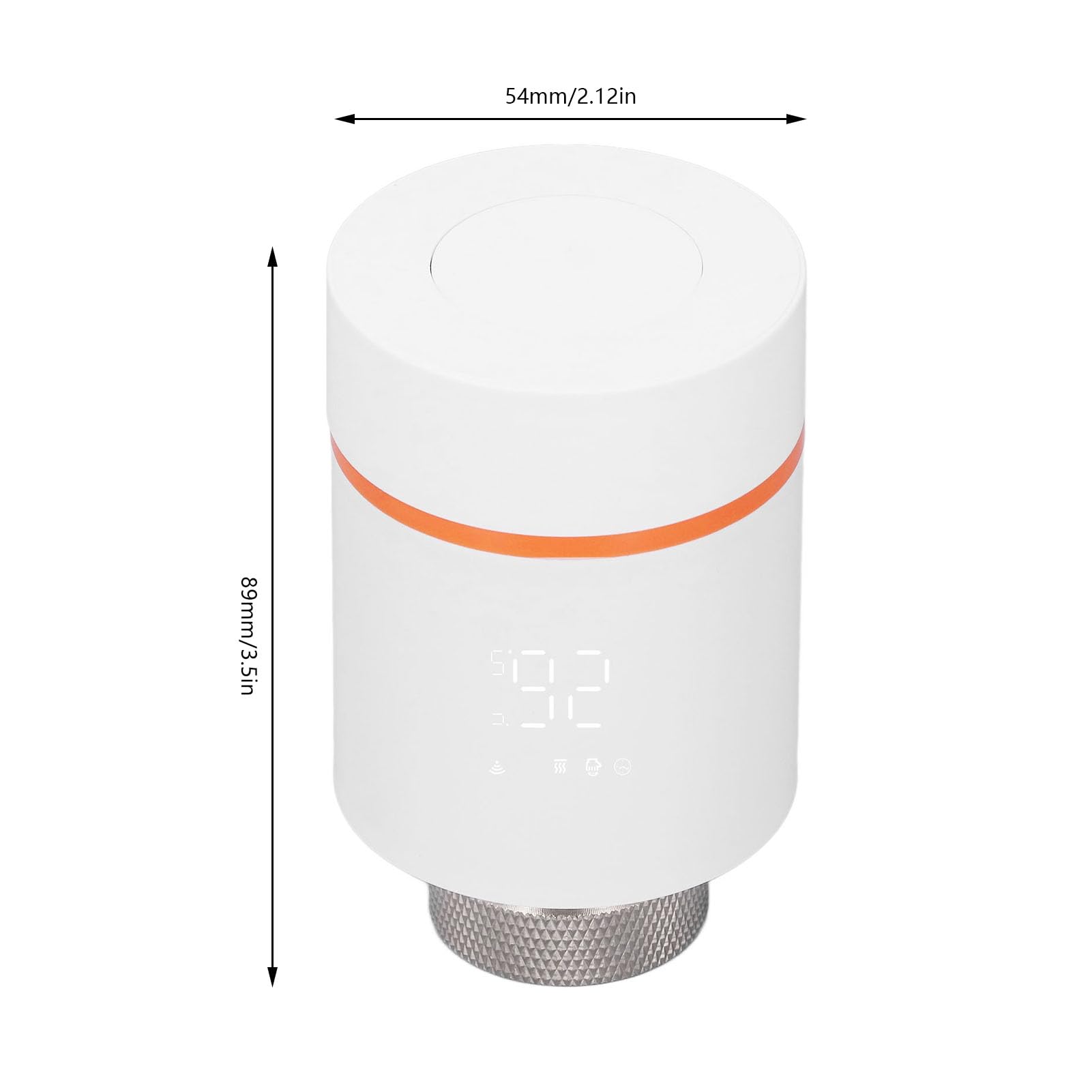 Intelligentes Thermostat-Heizkörperventil, digitales Heizkörper-Thermostatventil, LED-Anzeige, Temperaturregelung, digitaler programmierbarer Kopf-Thermostat für Zuhause