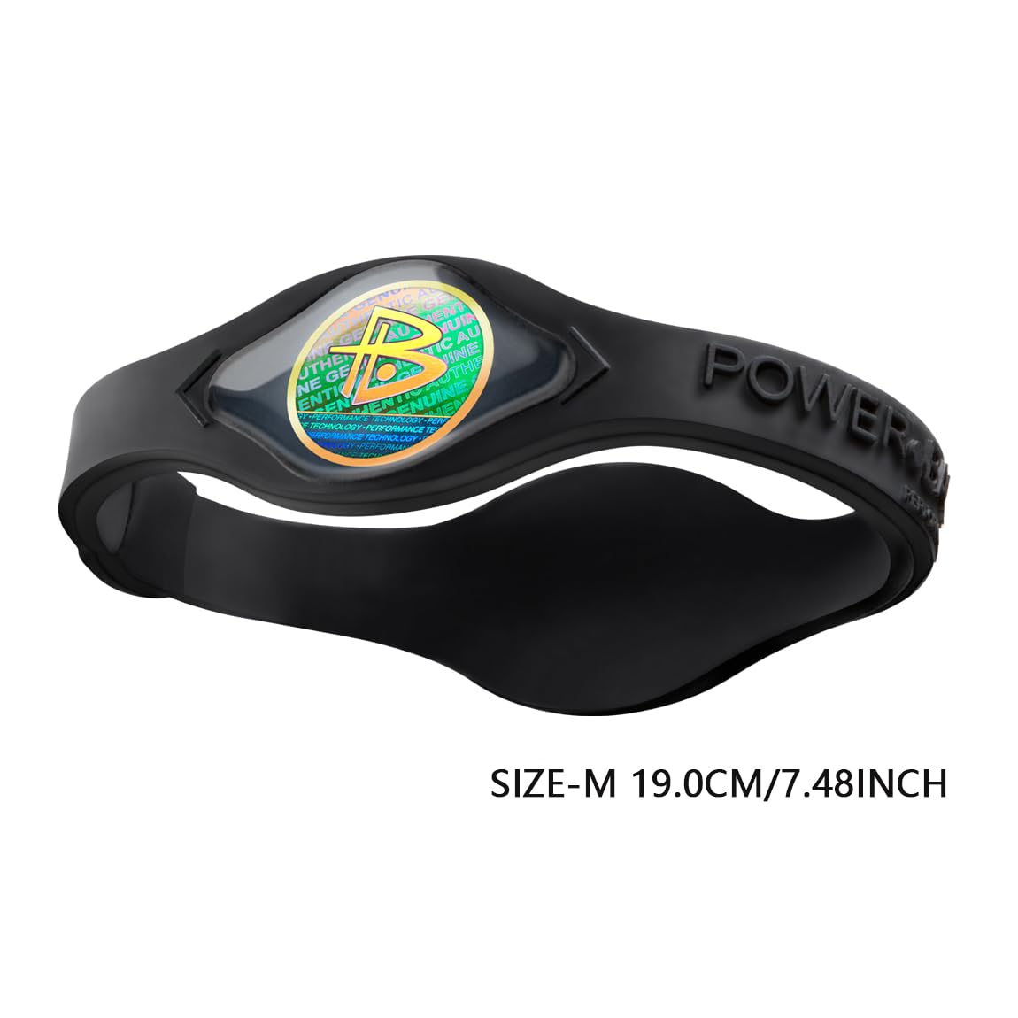 Power Balance L'originale braccialetto da polso originale, in gomma siliconica, per uomini e donne, sicuro, impermeabile, leggero, durevole
