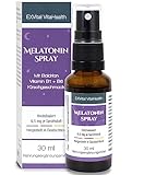 ✅EXVITAL MELATONINSPRAY: Ein Sprühstoß enthält 0,5 mg Melatonin & 0,5 mg Baldrian. Für eine optimale Versorgung zusätzlich angereichert mit Vitamin B1 & B6. Eine 30 ml Flasche reicht für ca. 375 Sprühstöße. Ein-Jahresvorrat!