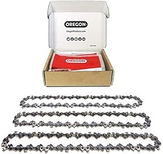Oregon 91P 3-Pack Chainsaw Chain for 16-Inch (40 cm) Bar -57 Drive Links – low-kickback chain fits Titan, Gardenline, Black & Decker and more (91P057X3)