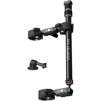 ULANZI VL03 Motorcycle Mount for Insta360 X5 X4 X3/DJI Osmo 360 with Quick Release 40 Inch Extension Rod Clamp Mount for GoPro DJI Insta360 Action Camera