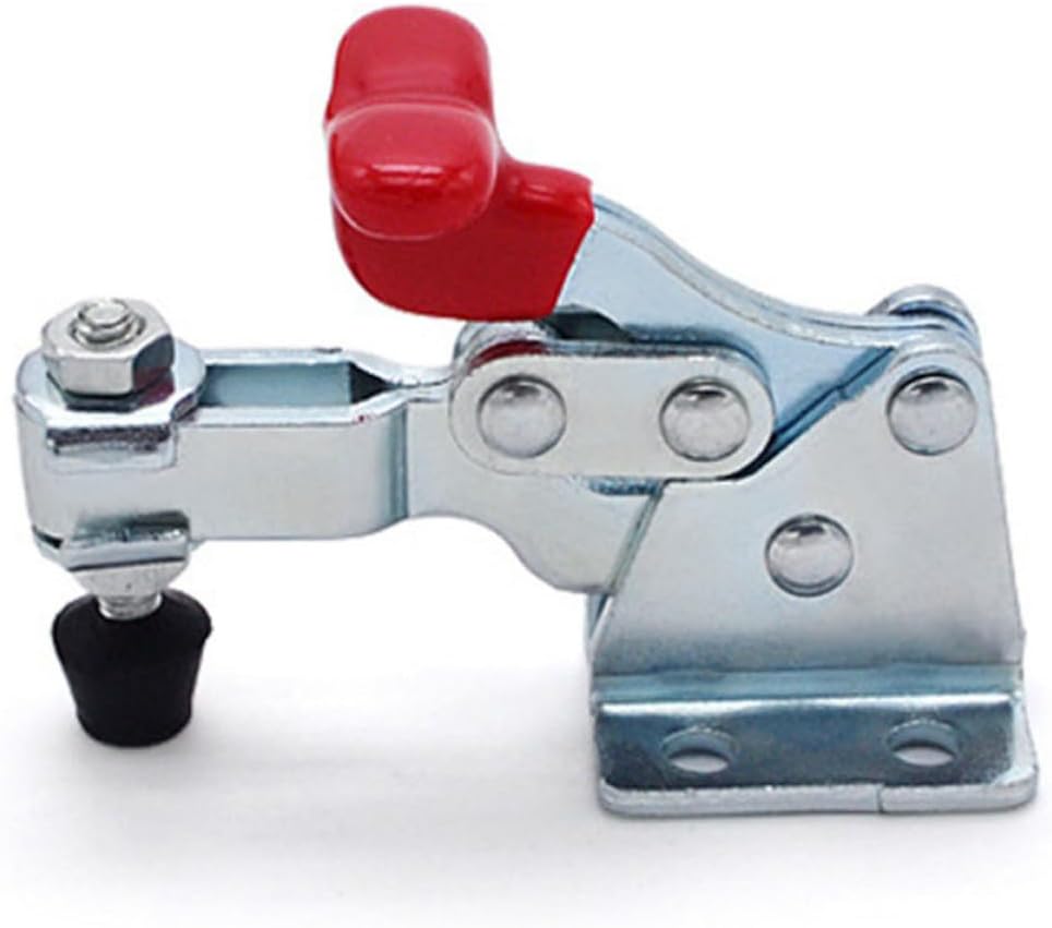 Iron Quick Release Toggle Clamp for Horizontal Metalworking Holding Fixture | Silver Finish, Mechanical Processing and Welding Processing, Quick Gripping