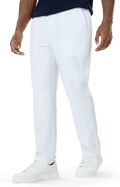 SNOWTEN Mens Classic Fit Golf Pants Stretch Dress Pants 30''/32''/34'' Lightweight Casual Suit Pants with Pockets