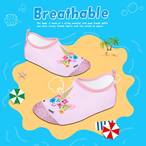 WateLves Kids Water Shoes Toddler Girls Boys Barefoot Non-Slip Quick Dry Aqua Socks for Beach Swim Walking3