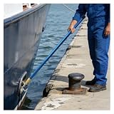 Barra telescópica de gancho para barco, gancho extensible de aluminio de 16.4 pies con accesorio para acoplar, rescatar, empujar, tirar, paquete de 3