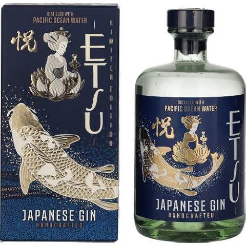 Etsu Japanese Gin PACIFIC OCEAN WATER Limited Edition 45% Vol. 0,7l in Geschenkbox Cover