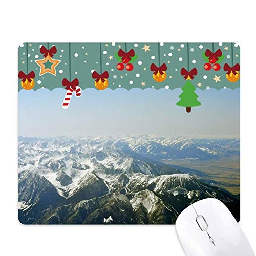 Tapis de souris paysage de neige et forêt pour une ambiance de Noël au bureau