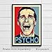 NLopezArt Patrick Bateman American Psycho Illustration - Movie Pop Art Film Wall Art Home Decor Poster Print (11x17 inches) (11x17 inches)