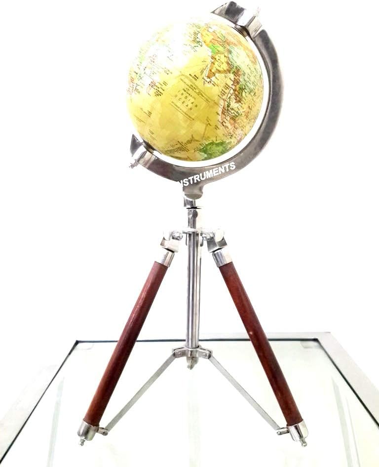 Nautical Authentic Globe Decor Map Vintage World Globe With Table Tripod Stand Rustic Vintage Home Decor Gifts