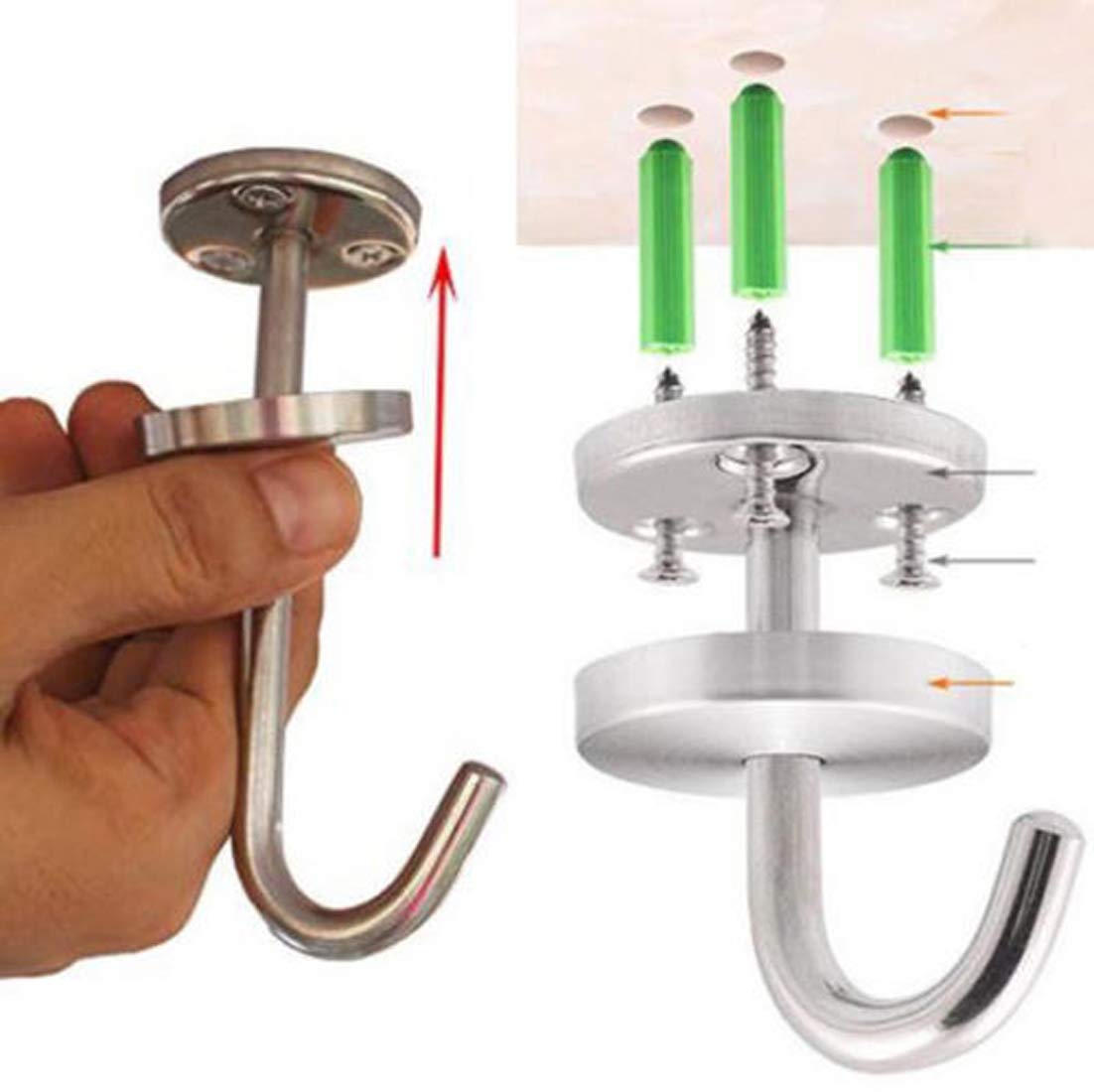 Porta Banana In Acciaio Inox - Supporto Per Frutta, Ganci Per Appendere, Design Moderno Per Cucina