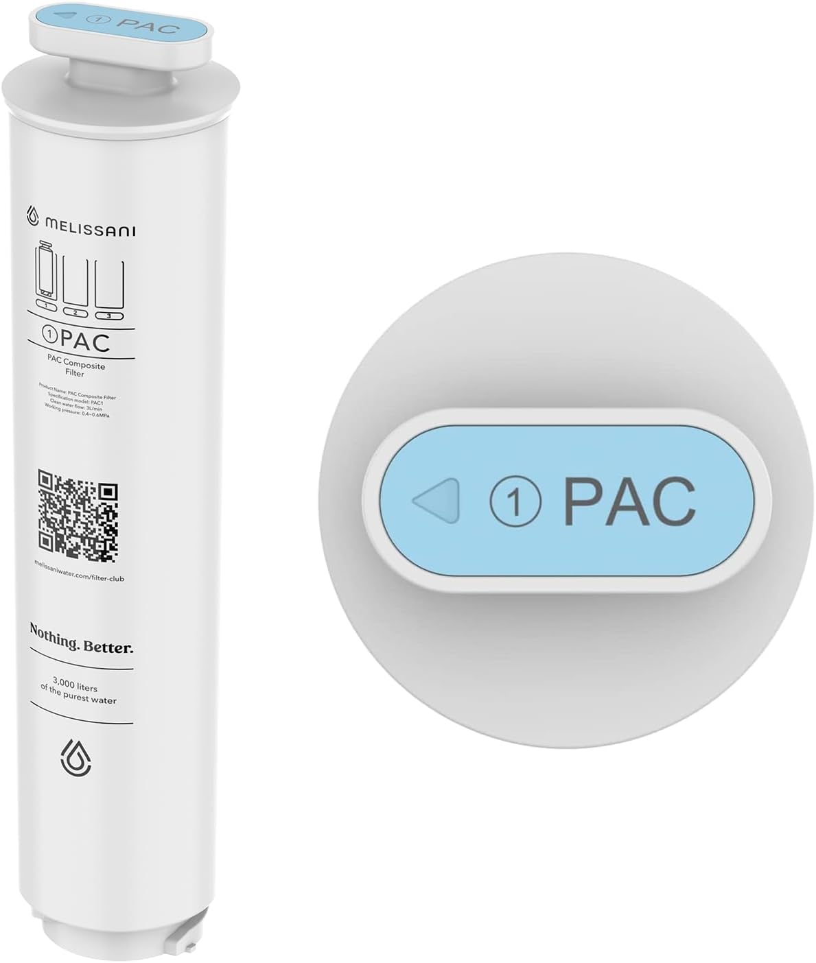 Replacement Filters for Countertop Reverse Osmosis Machine – Advanced 5-Stage Purification, Easy Installation, Long-Lasting Filtration Performance (PAC Composite Filter)