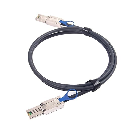 Miniatura 4 de ipolex Cable híbrido externo Mini SAS HD SFF-8088 a Mini SAS SFF-8088 para servidor, tarjeta Raid y controlador PCI Express, 3.3 ft