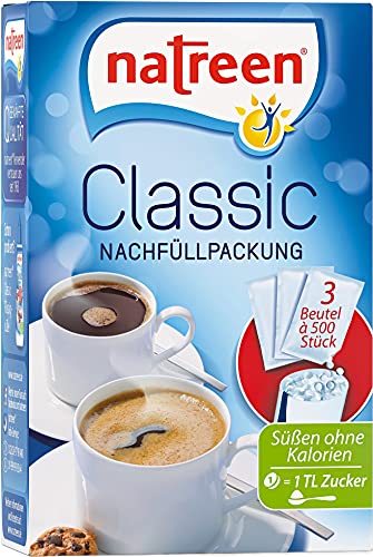 NATREEN® Classic Refill Pack 3x500 pcs. - The calorie-free sweetener for coffee and tea/Netherlands