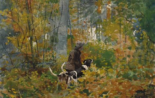 Affiche impression d'art Winslow Homer tableau sur la piste déco murale toile 60x90