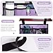 WEEOATAR Wheelchair Side Bags Storage Pouch with Cup Holder, Water-Resistant, Easy to Use with Release Buckle, Side Pocket with Reflective Stripe for Wheelchairs, Walkers or Rollator (Purple)