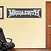 Megadeth Music Set of 2 Home Decor Art Wall Vinyl Sticker 63 x 17 cm