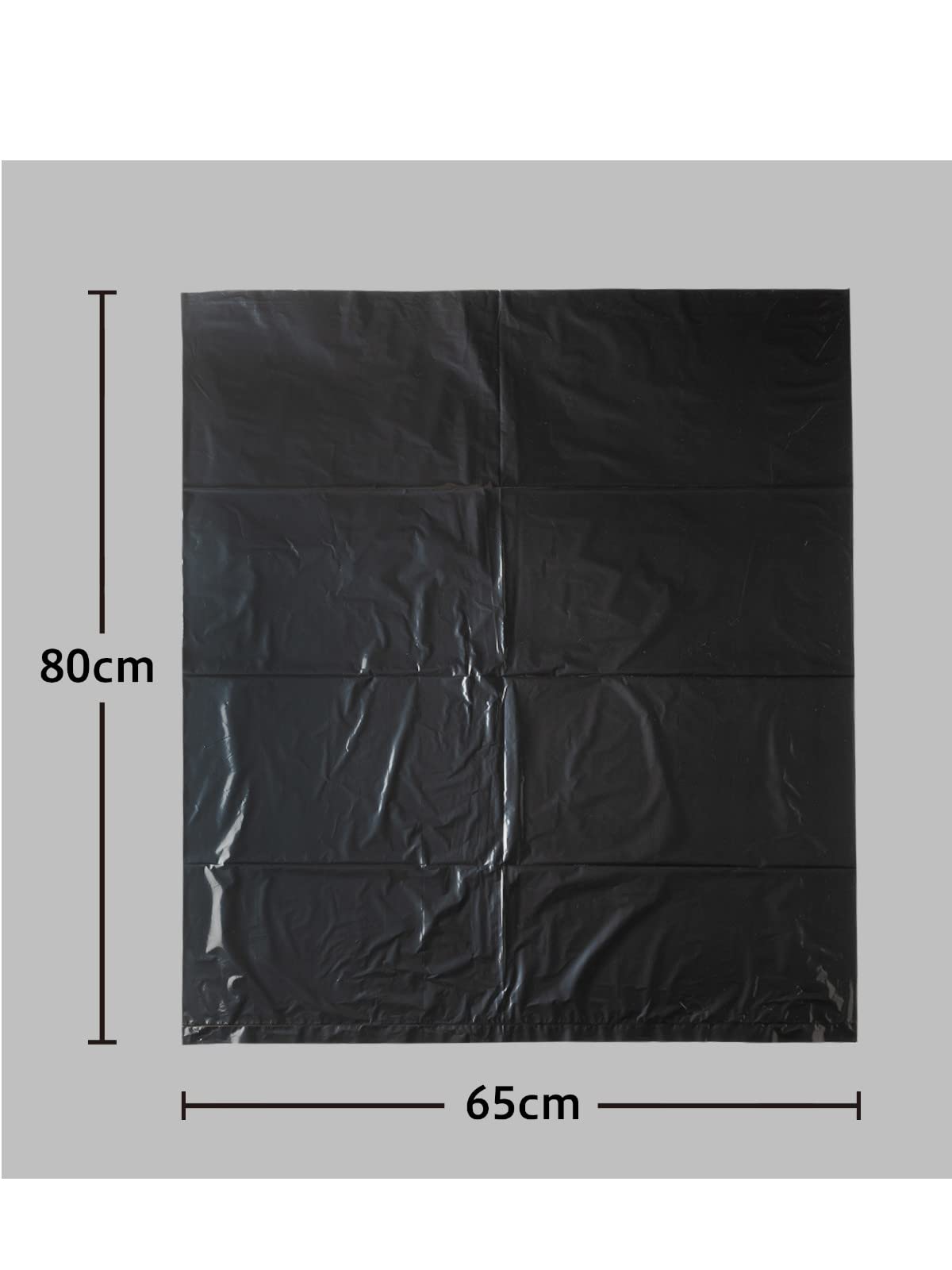 Chemical Japan CC-113 Trash Bags, Poly-Bags, Thick, 10.9 gal (45 L), Black, Hot Poly, Height 31.5 inches (80 cm) x Width 25.6 inches (65 cm) x Thickness 0.04 mm, Set of 10 Sheets x 5